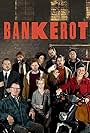 Rikke Louise Andersson, Nicolas Bro, Lars Brygmann, Martin Buch, Nicolaj Kopernikus, Peter Gantzler, Finn Nielsen, Lærke Winther, Esben Dalgaard, and Viktor Lykke Clausen in Bankerot (2014)