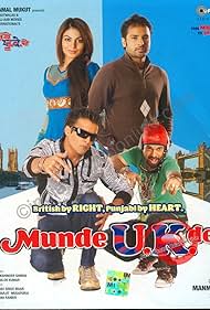 Jimmy Shergill, Neeru Bajwa, Gurpreet Ghuggi, and Amrinder Gill in Munde U.K. De (2009)