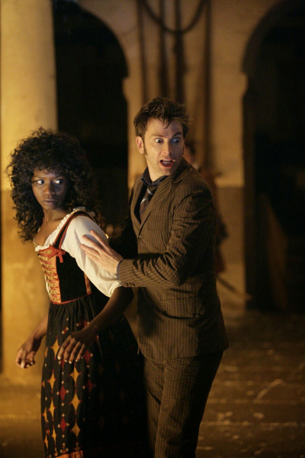 David Tennant and Velile Tshabalala in The Next Doctor (2008)