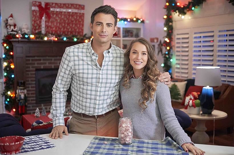 Alexa PenaVega and Jonathan Bennett in Christmas Made to Order (2018)