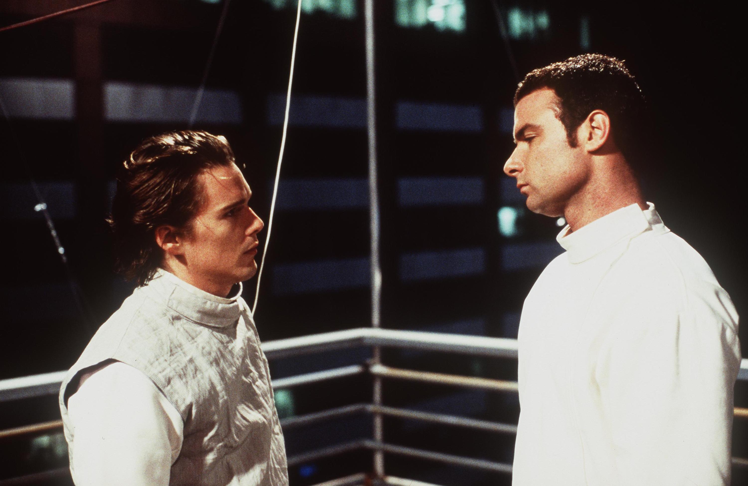 Ethan Hawke and Liev Schreiber in Hamlet (2000)