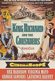 Rex Harrison, George Sanders, Laurence Harvey, and Virginia Mayo in King Richard and the Crusaders (1954)