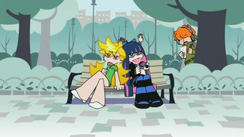 Monica Rial, Hiroyuki Yoshino, Arisa Ogasawara, Jamie Marchi, Joel McDonald, and Mariya Ise in Panty & Stocking with Garterbelt (2010)