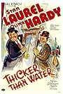 Oliver Hardy and Stan Laurel in Thicker Than Water (1935)