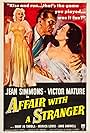 Victor Mature, Jean Simmons, and Linda Douglas in Affair with a Stranger (1953)