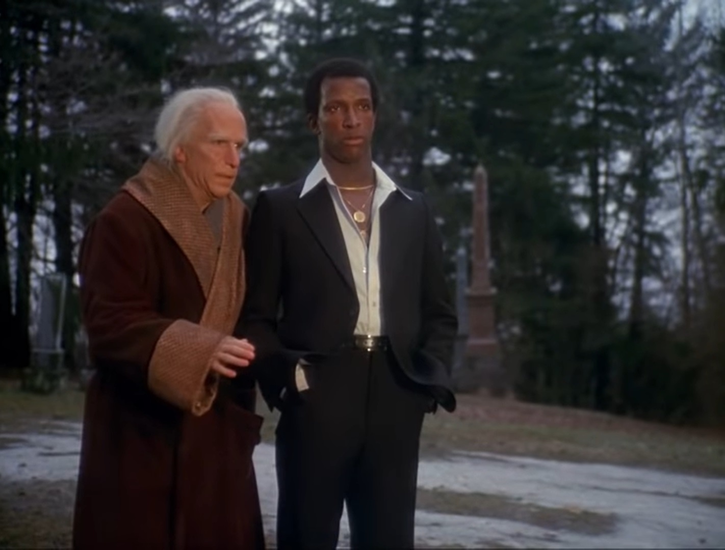 Henry Winkler and Dorian Harewood in An American Christmas Carol (1979)