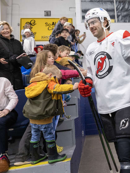 Devils practice in Canmore, Alberta