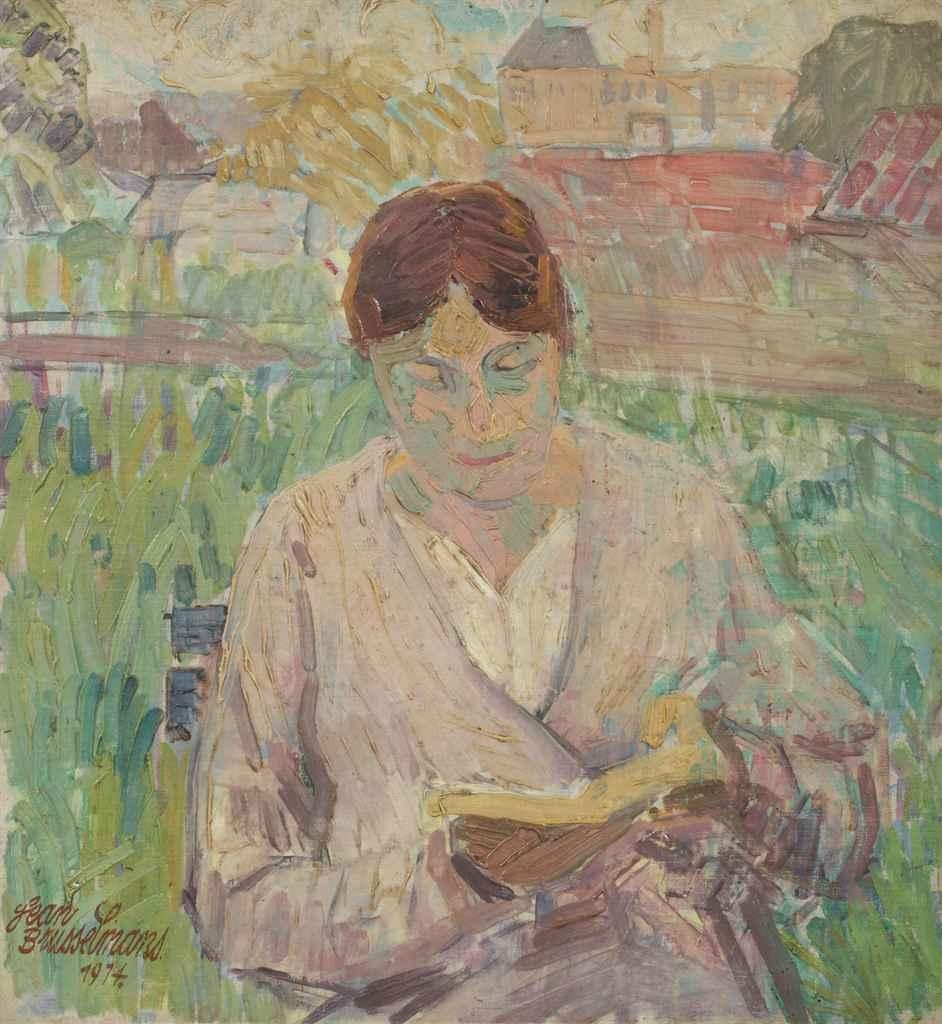 La lecture by Jean Brusselmans, 1914