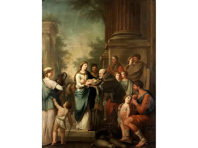 PRESENTATION OF JESUS ​​IN THE TEMPLE by French School, 18th Century