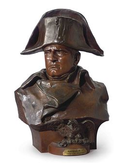 A FRENCH PATINATED BRONZE BUST OF NAPOLEON - Renzo Colombo