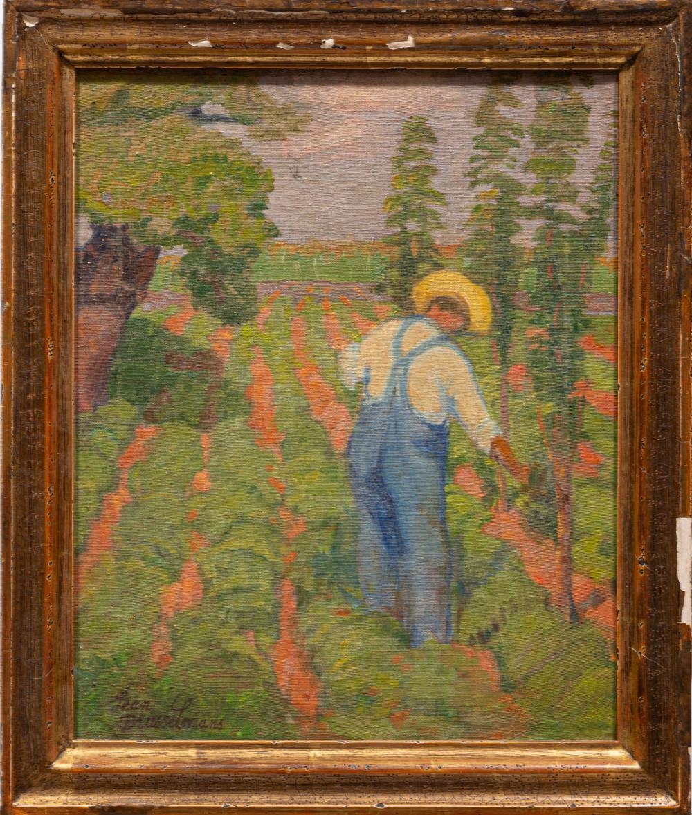 Man Working in a Field - Jean Brusselmans