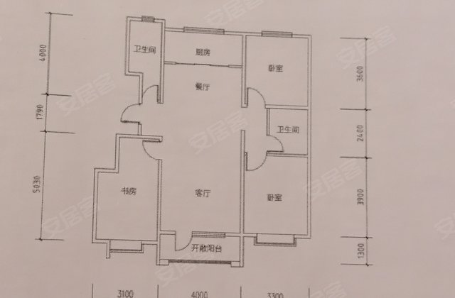 福美公馆3室2厅115.93㎡86万二手房图片