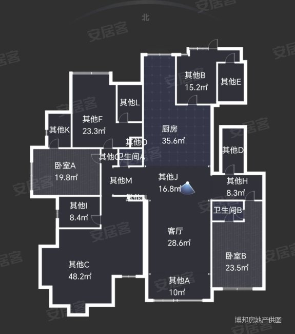 锦河湾小区4室2厅4卫400㎡南北580万