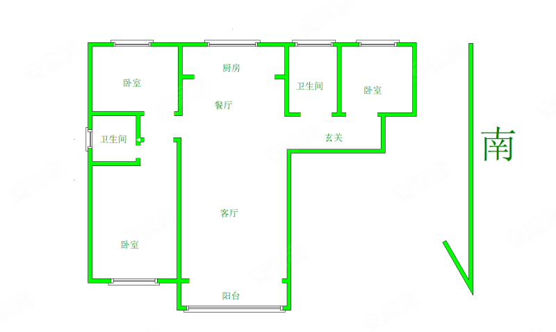 君悦蓝庭(涧西)3室2厅2卫112.16㎡南北99万