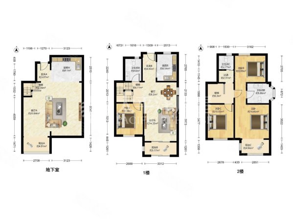 金地双都汇4室2厅3卫126.91㎡南799万