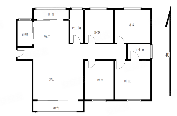 力志御峰4室2厅2卫128㎡南北141万