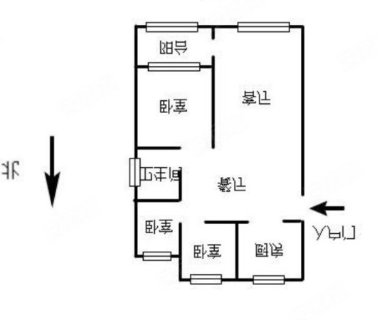 怡景花园(东区)3室2厅1卫113.03㎡南北79.8万