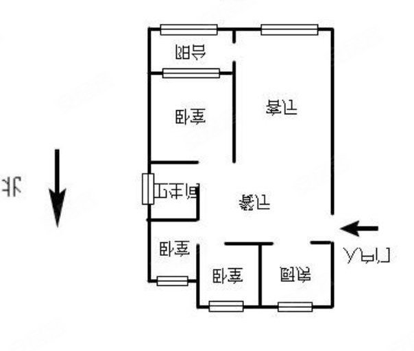 怡景花园(东区)3室2厅1卫113.03㎡南北79.8万