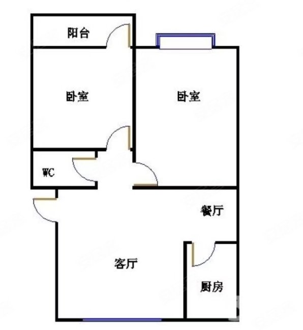 三元吉第2室2厅1卫61.8㎡南71.9万