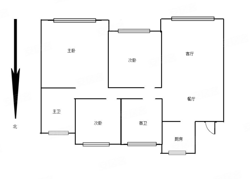 万锦香韵3室2厅2卫121㎡南150万