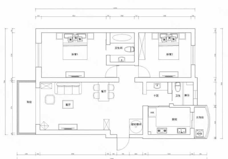 锦翠苑4室2厅2卫101.27㎡南北599万