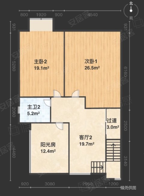 北唐新苑(西区)4室4厅2卫171.06㎡南北260万