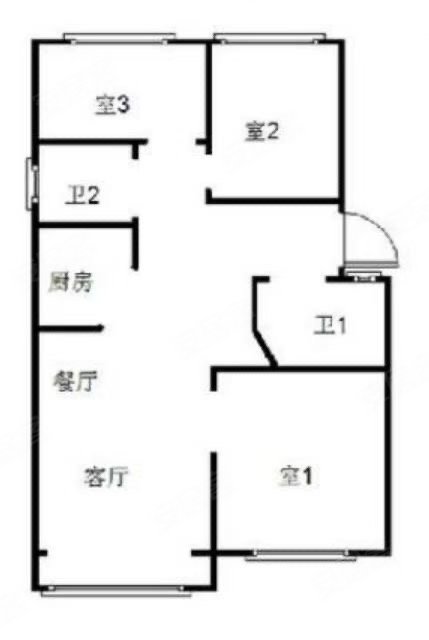 创世纪二期3室2厅2卫113㎡南85万