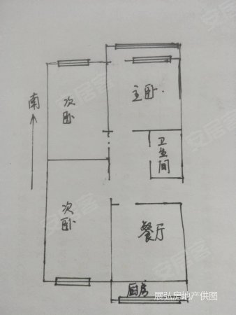 交运局家属楼3室1厅1卫60㎡南北55万