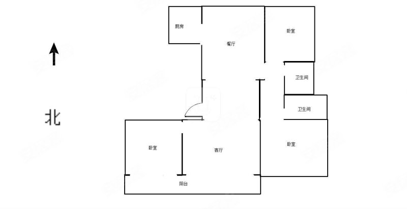 建业丹江府3室2厅2卫122㎡南北75万