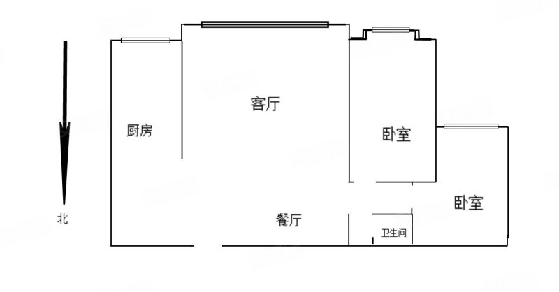 万锦枫泽湾2室2厅1卫97.71㎡南90万