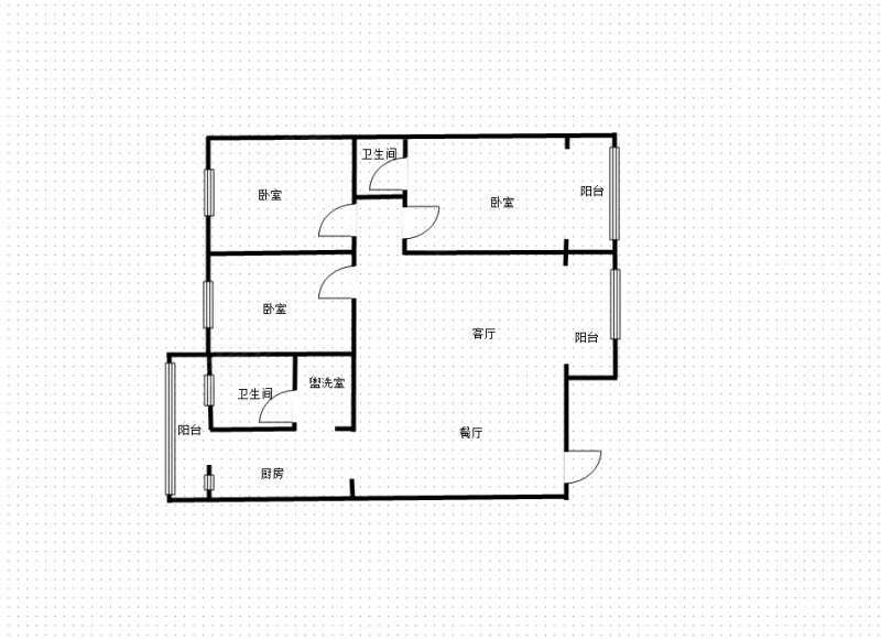 桂粮大厦3室2厅2卫140㎡南北150万