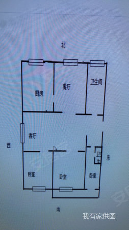 欣欣家园(新华)3室2厅2卫124.8㎡南北65万