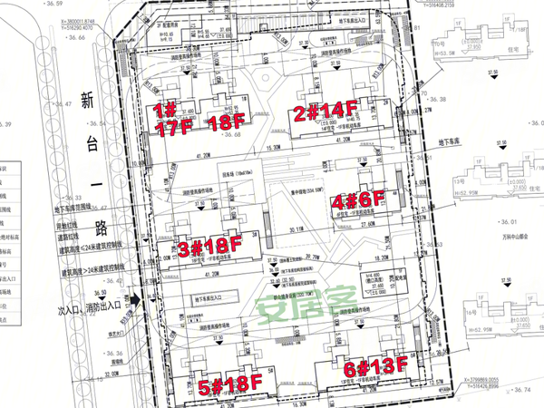 客运站G地块楼盘建筑物外景