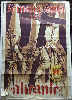 CARTEL DE SEMANA SANTA 1952 - ALICANTE