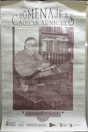 CARTEL HOMENAJE A CARLOS ARNICHES - ALICANTE MAYO 1993