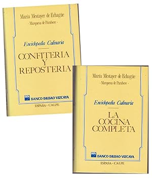 ENCICLOPEDIA CULINARIA (2 Tomos OBRA COMPLETA 1.-la cocina completa- 2.- Confiteria y Reposteria)...