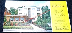 Flyer Hotel HEIDEROSE in Lüneburg ( um 1980)