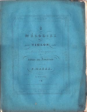 8 mélodies pour violon solo avec basse d'accompagnement ad libitum dédiées aux amateurs. N°4.