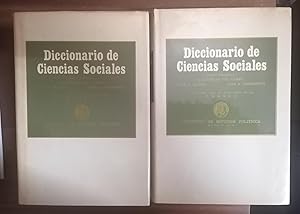 DICCIONARIO DE CIENCIAS SOCIALES. (Obra Completa. I y II)