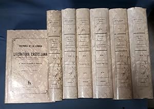 HISTORIA DE LA LENGUA Y LITERATURA CASTELLANA. Compendridos los autores hispano-Americanos. Desde...