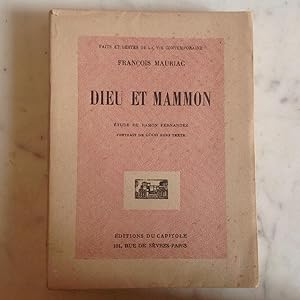 DIEU et MAMMON . Etude de Ramon FERNANDEZ ;