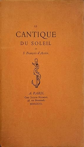 Le cantique du soleil.