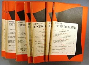 Revue de l'Action populaire. Année 1956 complète. Numéros 94 à 103.