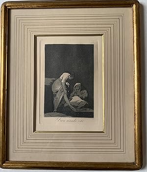 Goya. Grabado número17 de los Caprichos.Bien tirada está.