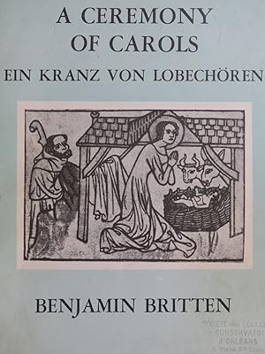 BRITTEN Benjamin A Ceremony of Carols Chant Harpe 1968