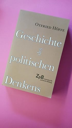 GESCHICHTE DES POLITISCHEN DENKENS.