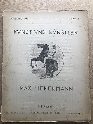 Kunst und Künstler. Jahrgang 15, Heft 10: Max Liebermann.