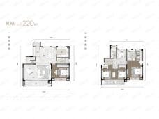 绿城凤起乐鸣4室3厅3卫户型图