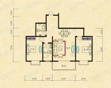 元亨佳邸2室2厅1卫户型图