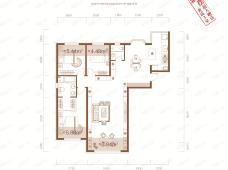 憬园河畔三期 上河雲珠M户型户型图